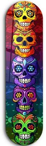 Πίνακας Γυάλινος Sugar Skulls 226SNG1111 20x80cm Multi Wallity Κάθετοι Glass