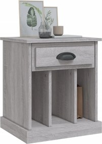 vidaXL Κομοδίνο Γκρι Sonoma 43x36x50 εκ.