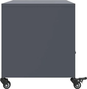 vidaXL Έπιπλο Τηλεόρασης Μαύρο 68x39x43,5 εκ. Χάλυβας