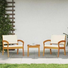 vidaXL Σετ μπιστρό με μαξιλάρι 3 pcs Καφέ Πολυεστέρας