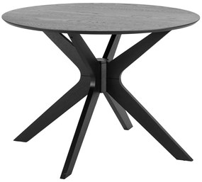 Τραπέζι Oakland 447, Μαύρο, 75cm, Ινοσανίδες μέσης πυκνότητας, Ξύλο