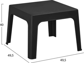 ΣΕΤ 3ΤΜΧ ΠΟΛΥΠΡΟΠΥΛΕΝΙΟΥ SLEEK HM21267.02 ΤΡΑΠΕΖΑΚΙ &amp; 2 ΠΟΛΥΘΡΟΝΕΣ-ΜΑΥΡΟ