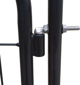 vidaXL Πύλη Φράχτη Κήπου Ανθρακί 100x100 εκ.