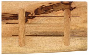 vidaXL Επιφάνεια Τραπεζιού 50x40x2,5 εκ. Live Edge Μασίφ Ξύλο Μάνγκο