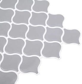 vidaXL Tile Λαμπτήρα 50 pcs Γκρι 27 x 27 εκ. Πολυουρεθάνη και PET