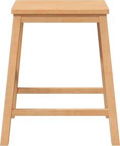 vidaXL Καρέκλες μπαρ 2 τεμάχια από μασίφ ξύλο καουτσούκ