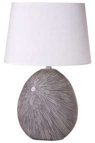 Πορτατίφ H56cm 1xE27 Resin Γκρι, Λευκό Καπέλο 32x25x21cm Etoile MB-1649