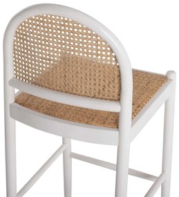 ΣΚΑΜΠΟ ΑΠΟ ΟΞΙΑ-RATTAN ΑΨΙΔΑ ΠΛΑΤΗ ΛΕΥΚΟ HM9408.03 43,5x50x98 εκ.