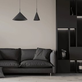 Κρεμαστό Φωτιστικό Capital Black Ø46cm Μαύρο
