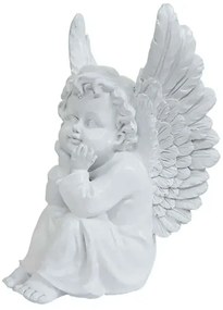 Διακοσμητική Φιγούρα Angel 13-15044 14,5x22x13cm White Marhome Πολυέστερ