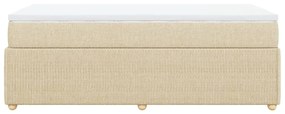 ΚΡΕΒΑΤΙ BOXSPRING ΜΕ ΣΤΡΩΜΑ ΚΡΕΜ 90X200 ΕΚ.ΥΦΑΣΜΑΤΙΝΟ 3285544