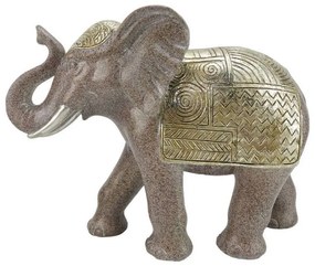 Διακοσμητικός Ελέφαντας 269-221-141 25,5x9x18cm Bronze-Gold Πολυρεσίνη