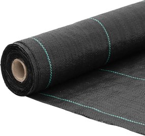 vidaXL Μεμβράνη Εδαφοκάλυψης Μαύρη 1,5x50 μ. από Πολυπροπυλένιο
