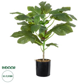 GloboStar® Artificial Garden FIG TREE 20380 Τεχνητό Διακοσμητικό Φυτό Συκιά Υ50cm