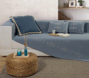 Ριχτάρι Τετραθέσιου Figerald Blue 180x350 - Nef-Nef Homeware