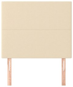 vidaXL Κεφαλάρια Κρεβατιού 2 τεμ. Κρεμ 90x5x78/88 εκ. Υφασμάτινο
