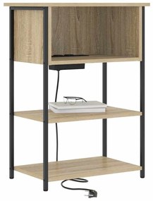 vidaXL Κομοδίνο Sonoma Δρυς 55 x 31 x 76 εκ Επεξεργασμένο ξύλο