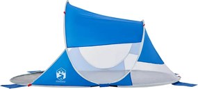 vidaXL Σκηνή Παραλίας Pop Up Μπλε Αζούρ Αδιάβροχη