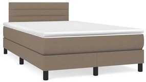 ΚΡΕΒΑΤΙ BOXSPRING ΜΕ ΣΤΡΩΜΑ TAUPE 120X200 ΕΚ. ΥΦΑΣΜΑΤΙΝΟ 3140125