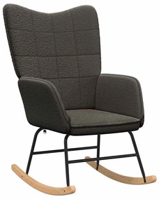 vidaXL Χαλαρωτική Πολυθρόνα Σκούρο γκρι 61 x 78 x 98 εκ. ύφασμα