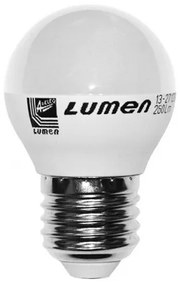 Λάμπα ECO LED 3W Ε27 σφαιρική ματ πλαστική LUMEN 13-271230