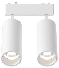 Φωτιστικό LED 2x9W 3CCT για Ultra-Thin μαγνητική ράγα σε λευκή απόχρωση D:16cmX4,4cm (T05205-WH) - Αλουμίνιο - T05205-WH