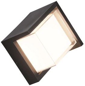 Φωτιστικό Τοίχου Puno R27026132 15x15cm Led 800Lm 8W Black-White RL Lighting