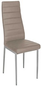 Καρέκλα Aliana Καπουτσίνο 11-1550 42Χ50Χ95cm Μέταλλο,Τεχνόδερμα