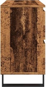 vidaXL Ντουλάπι νιπτήρα μπάνιου Παλιό ξύλο 80x33x60 cm