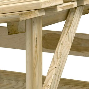 vidaXL Πέργκολες με Οροφή 3 τεμ. 100x90x200 εκ. από Εμποτισμένο Πεύκο