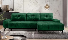 Γωνιακός Καναπές Κρεβάτι GRAM Πράσινος 280x170x86cm - Δεξιά Γωνία - TED4590