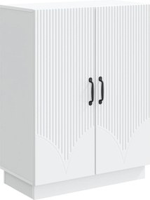 vidaXL Πλαϊνό γραφείο Λευκό 66 x 34,5 x 87 εκ. Επεξεργασμένο Ξύλο