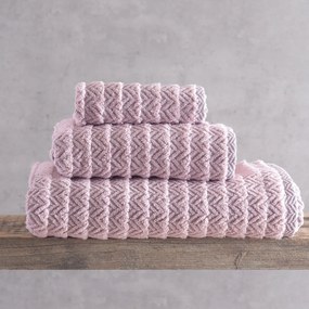 Πετσέτα Σώματος (70x140) Rythmos Thiva 500gsm Ροζ