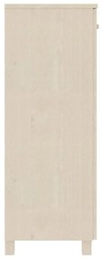 vidaXL Παπουτσοθήκη HAMAR Καφέ Μελί 85x40x108 εκ. Μασίφ Ξύλο Πεύκου
