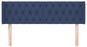 vidaXL Κεφαλάρι με Πτερύγια Μπλε 163x16x78/88 εκ. Υφασμάτινο