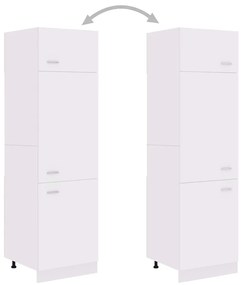 vidaXL Ντουλάπι Ψυγείου Λευκό 60x57x207 εκ. από Μοριοσανίδα