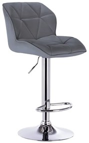 ZITA PLUS Σκαμπό Μπάρ 2τμχ Bar86 Margo Γκρί Pu 41x51x108εκ. 41Χ51Χ67-88/87-108εκ.43.0203.S