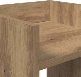vidaXL Βάση φυτών Τεχνίτικη Δρυς 30 x 30 x 60 cm