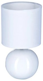 Επιτραπέζιο φωτιστικό PWL-1210 Ε14 60W κεραμικό σε λευκό gloss χρώμα Φ13x25εκ 13x13x25 εκ.