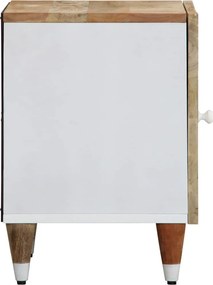 vidaXL Κομοδίνα 2 τεμάχια 40x33,5x46 cm μασίφ ξύλο Mango