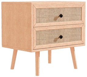 Κομοδίνο Oslo pakoworld sonoma 50x39x55εκ