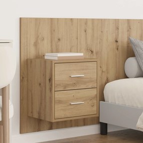 vidaXL Κεφαλή κρεβατιού με κομοδίνο 3 pcs Artisan Oak
