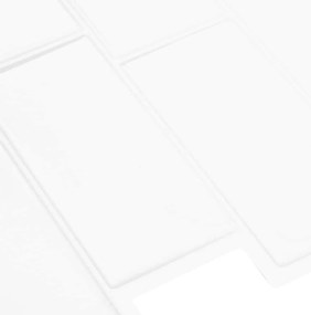 vidaXL Πλακάκι Subway 50 pcs Λευκό 29 x 21 εκ Πολυουρεθάνη και PET