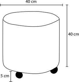 Pouffe Mario Gabbana 02 Cream