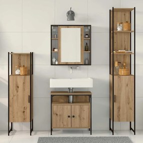 vidaXL Σετ Επίπλων Μπάνιου 4 pcs Artisan Oak Επεξεργασμένο ξύλο