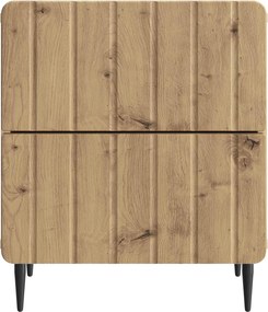 vidaXL Κομοδίνο 2 τεμ. Artisan Δρυς 43 x 34,5 x 49,5 εκ