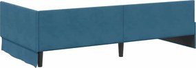 vidaXL Κρεβάτι Γωνίας Μπλε 80 x 200 cm Βελούδο