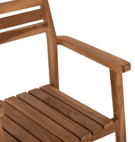 ΠΟΛΥΘΡΟΝΑ ΞΥΛΟ TEAK ΣΤΟΙΒΑΖΟΜΕΝΗ HM9534 ΣΕ ΦΥΣΙΚΟ ΧΡΩΜΑ 60x54x87Y εκ. - HM9534