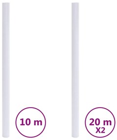 vidaXL Μεμβράνες Παραθύρων Ματ Γκρι PVC