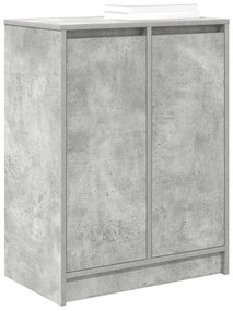 Παπουτσοθήκη Γκρι Σκυροδέματος 57x34x76 εκ. Επεξεργασμένο Ξύλο - Γκρι